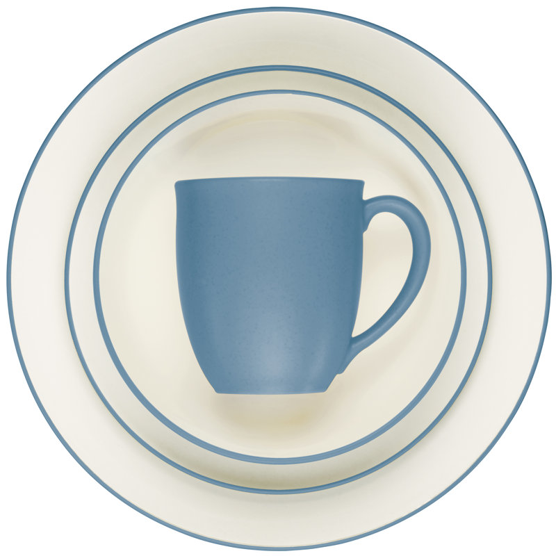 Noritake Colorwave Coupe 4-Piece Place Setting, Service for 1, Ice