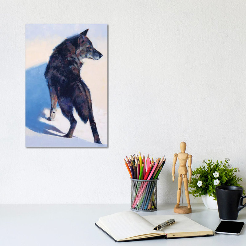 Wolf Study by Julie T. Chapman - Wrapped Canvas Gallery-Wrapped Canvas Giclée, 30.48cm H x 20.32cm W
