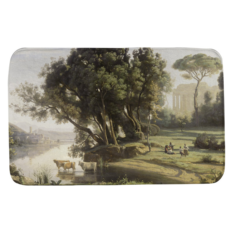 Memory Foam Non-Slip Bath Rug, 17" W x 24" L