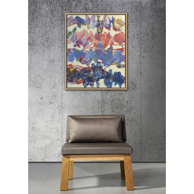 Flurina - peinture sur toile avec cadre flottant