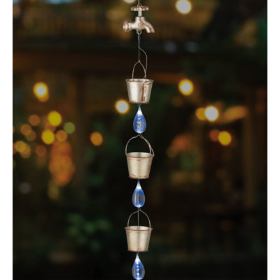 Water Drop Solar Ornament 54"- Faucet