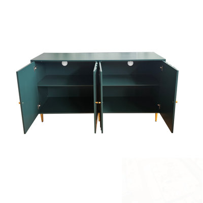Buffet avec 4 portes et pieds en métal robustes