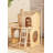 Minimalist Small Rubber Wood Cat Tree for Home Use