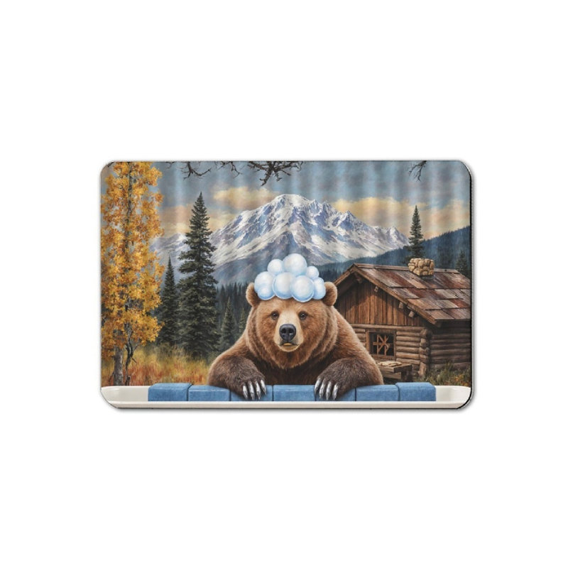 Tapis de bain Bear Cabin Mountain