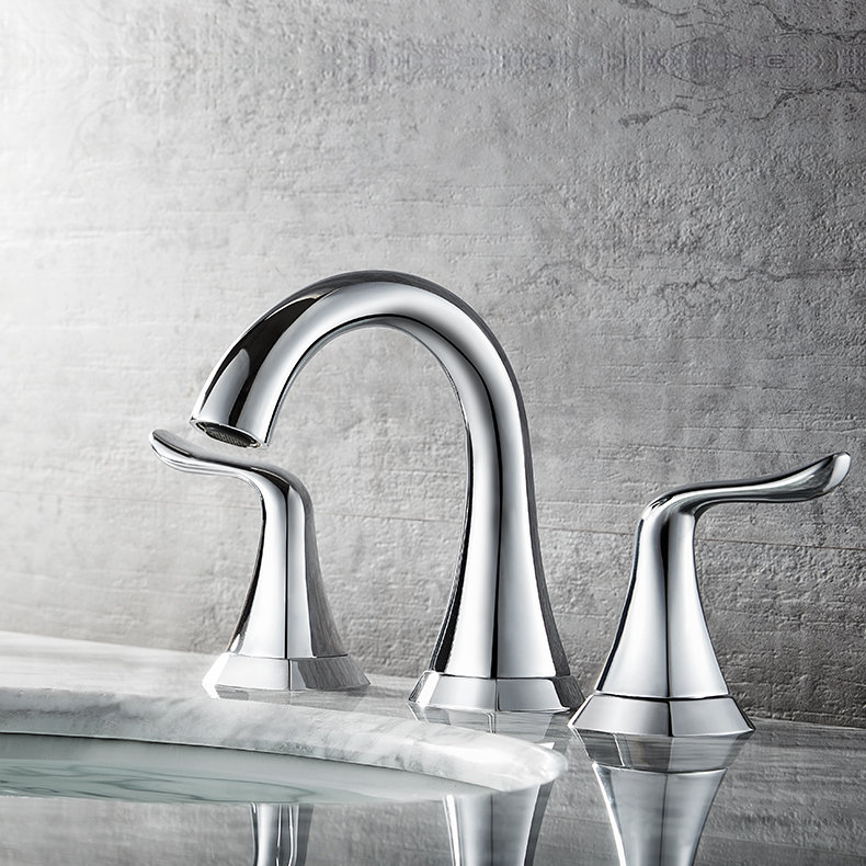 Beverly Polished Chrome Widespread 2-Handle Bathroom Faucet