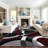 Archeveque Woven Abstract Burgundy/White/Black Area Rug - Modern Geometric Polypropylene Carpet for Living Room, Bedroom, or Hallway-1336578248
