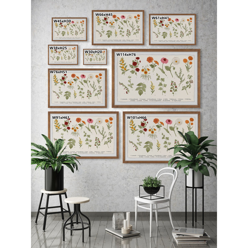 Wild Rose - Single Picture Frame Painting, 20cm H x 30cm W x 3.81cm D