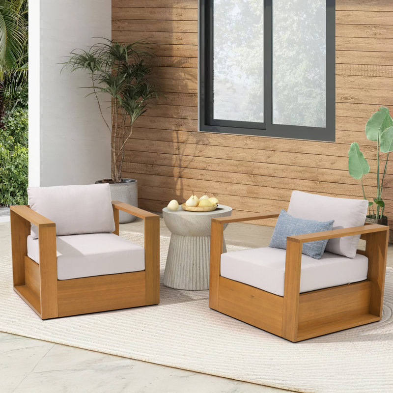 Emmett Outdoor Patio Chair With Cushions
