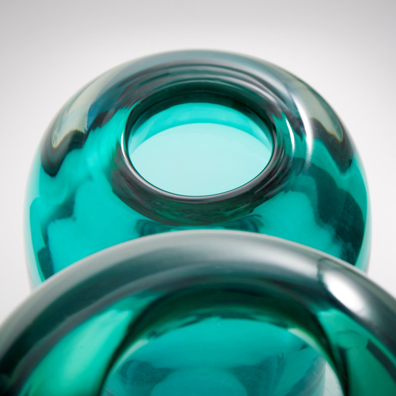 Vase de table décorative Ophelia, H 10,75 po x l 4,75 po x P 4,75 po