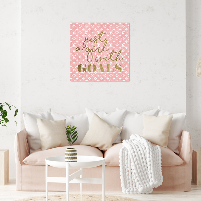 «Fashion and Glam Girl With Goals Fashion», impression sur toile, H 30 po x l 30 po x P 1,5 po, Toile tendue