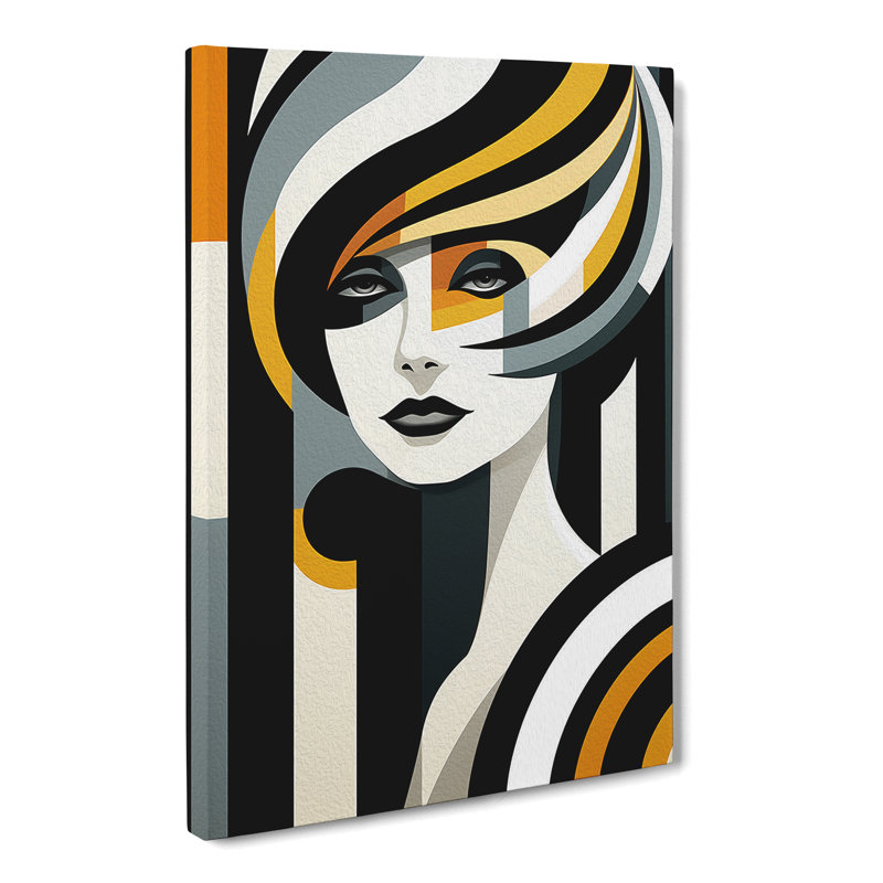 Woman Op No.2 - Wrapped Canvas, 50cm H x 35cm W x 3cm D