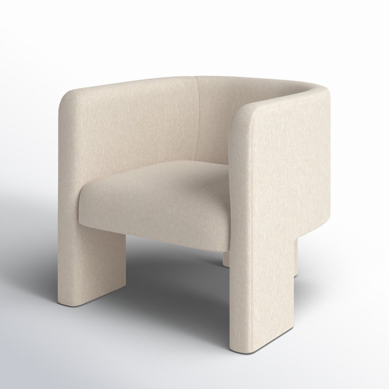 Fauteuil de 30,3 po de large Ellum, Lin beige