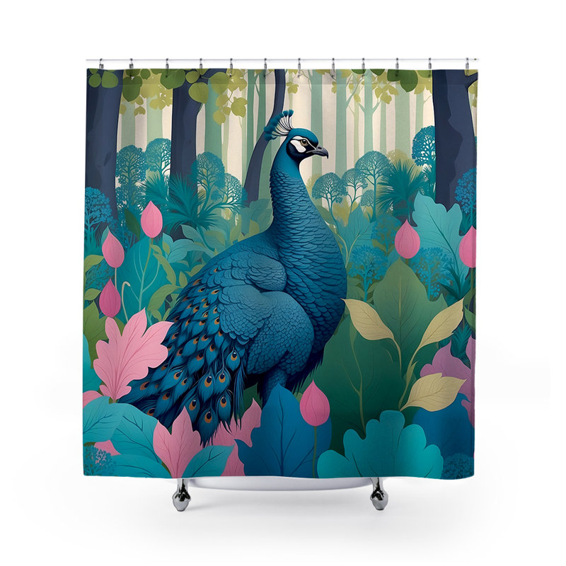 Rideau de douche Prita Peacock