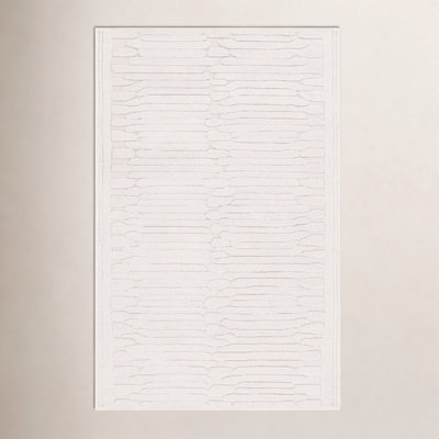Elona Ivory Hand-Tufted Abstract Wool Rug