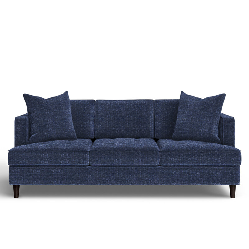 Upholstered 84'' Sofa, Vibe Solitude Chenille