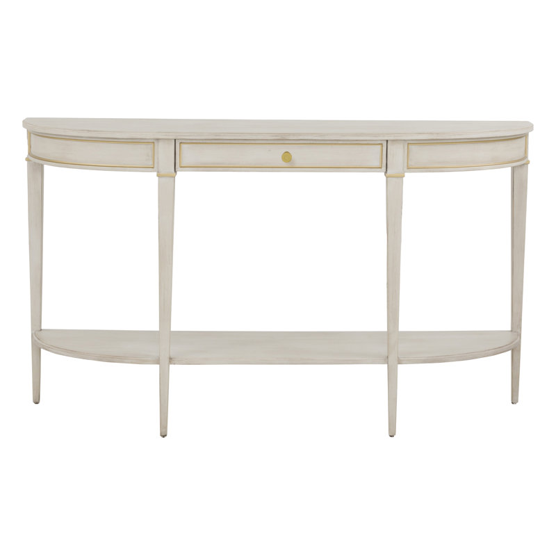 Linea One Drawer Console in Champagne Mist, Champagne Mist