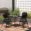 Table pliante portative 34,65 po avec 4 chaises