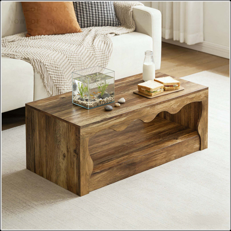 Table basse élégante avec rangement sous la table