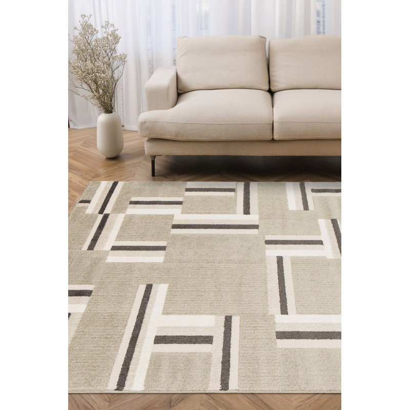 Rosaleta Geometric Area Rug, Rectangle 120 x 170cm