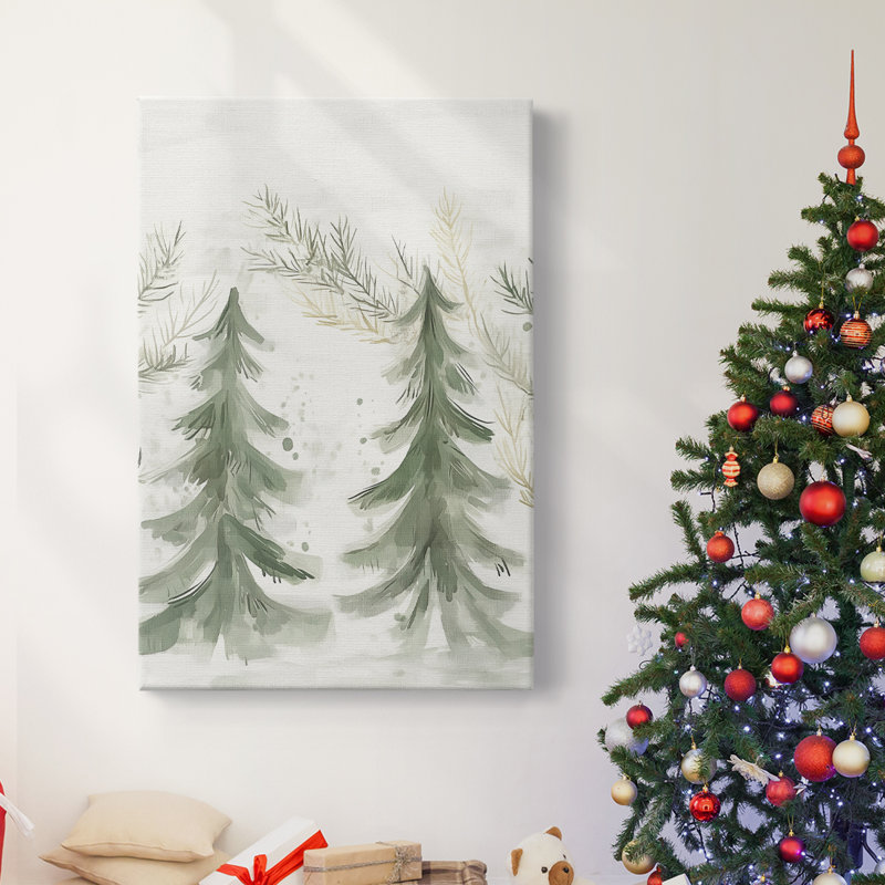 Art des Fêtes de Noël - Toile tendue avec châssis CDXVII, H 18 po x l 12 po
