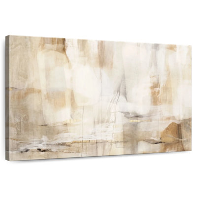 Neutral Beige Abstract Polyptych