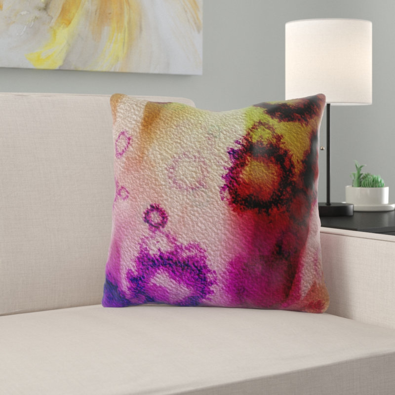Housse et insert de coussin d'extérieur carré Mejias, Intérieur, Microsuède