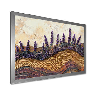 Lavender Field On The Crystal Wood River II - lavender Wall Art
