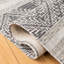 Tapis gris tissé à la main Novalee Southwestern-105902463