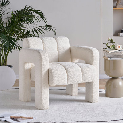 Fauteuil d'appoint rembourré Boucle