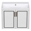 Base de meuble-lavabo mural simple 24 po blanc seulement