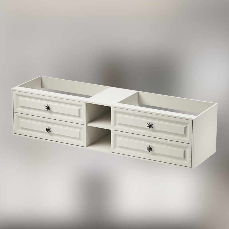 Base de meuble-lavabo double 84 po 84 po