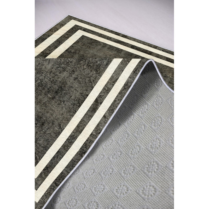 Eco-Friendly Hall Carpet, Dark Grey, 31.5 x 59.1 inches | 100% Polyester, 650g/m², 0.2 in Pile Height | Antibacterial & Machine Washable, Non-Slip PVC Dot Underside | Perfect for Home Entryway & Living Room Decor