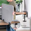 Panneau d'intimité de bureau 24 "x 24" VIVO Clamp-on (série PP-1-V024G)-93593341