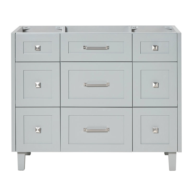 Base de meuble-lavabo simple 42 po Ariel Monreau, Gris