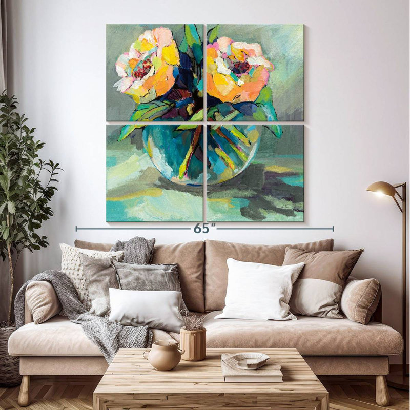 Harnek Twins, 50" H x 50" W