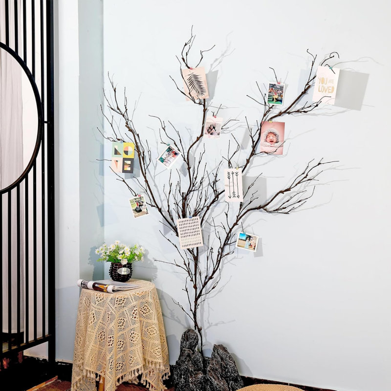 Artificial Flexible Tree Branches DIY Family Tree Wall Decor