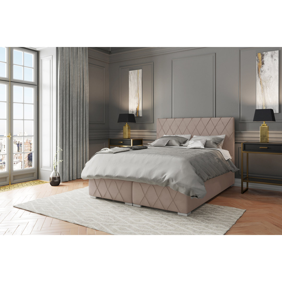 Boxspringbett Bryana mit Topper und Bettkasten