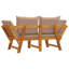 Banc de jardin en bois d'acacia avec coussins-1367988288