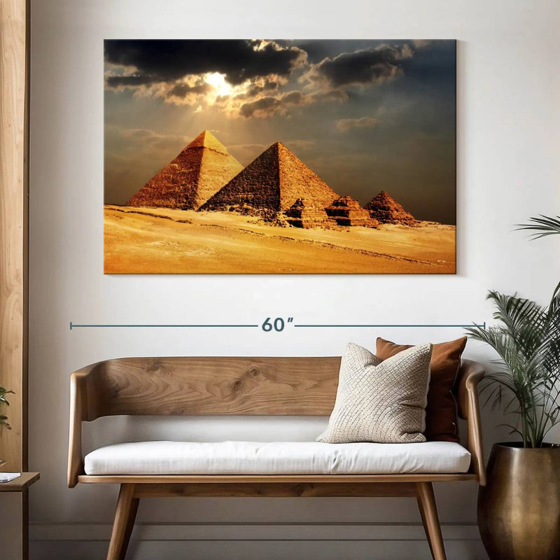 Adella Giza Pyramids, 34" H x 51" W