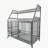 Exquisite Double-Layer Pet Cage with Sturdy Construction and Practical Storage