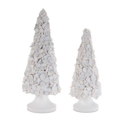 Floral Embossed Tree (Set of 2)