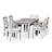 Rectangular Outdoor Dining With Weather Feature Stylish Table And Chairs-730218472