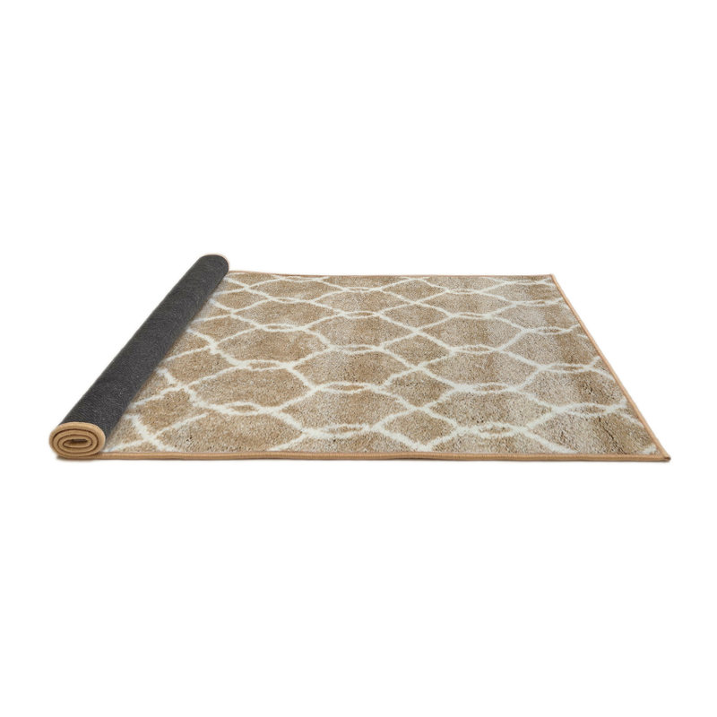 Surface beige contemporaine tapis, Rond 8 pi x 8 pi
