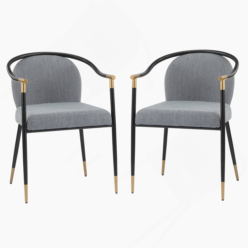 Chaise rembourrée Modern, Gris