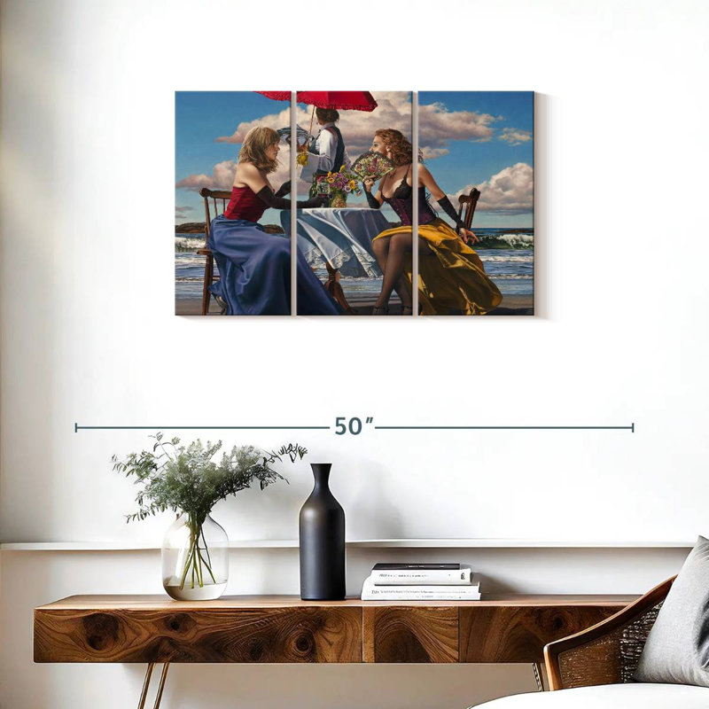 Leisha Cafe Oceanus, 20" H x 33" W