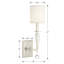 Applique murale 1 lumière Ettari-693715575