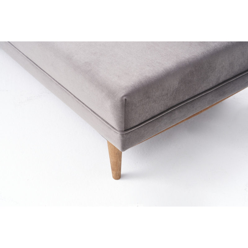 Canapé modulaire Gaberiel, 100 % polyester gris