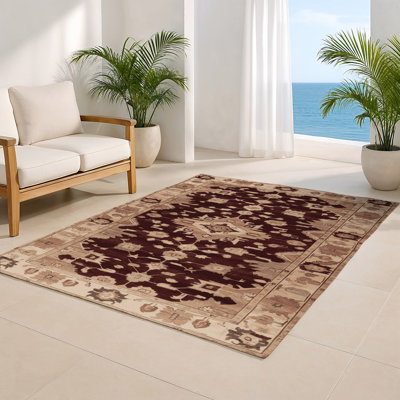 Tapis intérieur et extérieur brun Overdyed