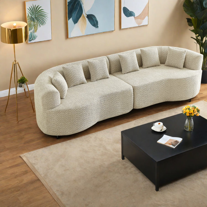 Canapé modulaire en chenille 111,5 pouces Compression Cloud