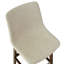 Tabouret de bar de cuisine en bois massif à dossier bas 28 po Arseniy-729214323